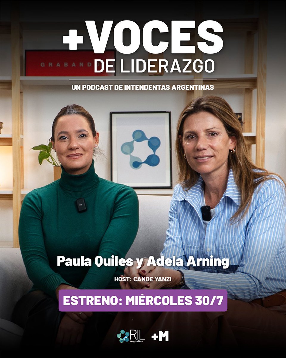 RIL (@innovacionlocal) on Twitter photo ¡Se viene el episodio #2 de +Voces de Liderazgo! <a href="/AnaPaulaQuiles/">Paula Quiles</a> (intendenta de Bella Vista, Tucumán) y <a href="/ArningAdela/">Adela Arning</a> (intendenta de Mendiolaza, Córdoba) se animan a una charla cercana sobre el valor de las emociones en el liderazgo. ¡No te lo pierdas! youtu.be/4AnVF68J8Jg ¡Se viene el episodio #2 de +Voces de Liderazgo! <a href="/AnaPaulaQuiles/">Paula Quiles</a> (intendenta de Bella Vista, Tucumán) y <a href="/ArningAdela/">Adela Arning</a> (intendenta de Mendiolaza, Córdoba) se animan a una charla cercana sobre el valor de las emociones en el liderazgo. ¡No te lo pierdas! youtu.be/4AnVF68J8Jg