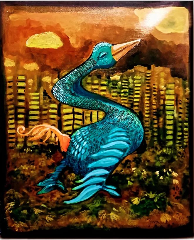edizevrenos's tweet photo. Acrylic on canvas
56x70 cm
#birds #painting #ArtOfTheDay #acrylicpainting
#TorontoArtist #torontoart #paintingoftheday https://t.co/aTcZ1LHR1d