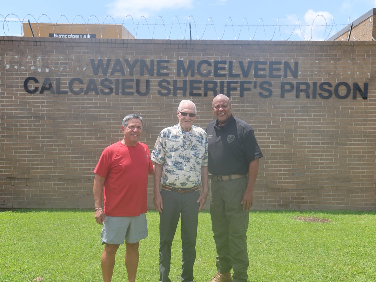 Sheriff Guillory has renamed the Calcasieu Sheriff’s Prison in honor of former Sheriff Wayne McElveen, who led the effort to build the facility that opened in 1997.

Follow the link to read more: bit.ly/45edxL5