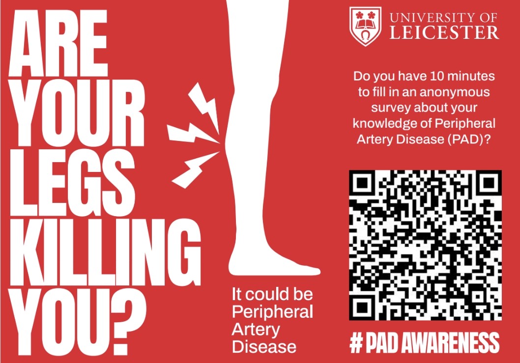 Imelda Black (@imeldablack14) on Twitter photo Please share this survey request as widely as possible and help us to find out how much people really do know about Peripheral Artery Disease
#PADawareness <a href="/LeicsVascular/">Leicester Vascular Research</a> Please share this survey request as widely as possible and help us to find out how much people really do know about Peripheral Artery Disease
#PADawareness <a href="/LeicsVascular/">Leicester Vascular Research</a>