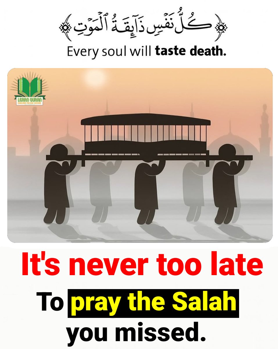 Never delay to pray your missed 𝗦𝗔𝗟𝗔𝗛... It's never too late...