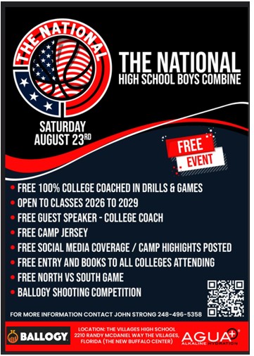 John Strong (@strongbball) on Twitter photo 🏀SAVE THE DATE SATURDAY AUGUST 23RD
🏀VILLAGES HIGH SCHOOL, MIDDLETON, FLORIDA
🏀PLAYER CHECK IN 8:30AM-9:15AM
🏀PROGRAM BEGINS AT 9:15AM
🏀4 OF TOP 100 PLAYERS IN US PLAYING
<a href="/79colt45/">Colt McDowell</a> <a href="/prephoopsfl/">Prep Hoops Florida</a> <a href="/PrepHoopsMI/">Prep Hoops Michigan</a> <a href="/thehoopvibe/">ᴊᴀᴋᴇ ᴘᴇʀᴘᴇʀ</a>
<a href="/AP_Writess/">Allen Pettigrew</a> <a href="/BallogyApp/">Ballogy</a> <a href="/scarletrules/">Delsa Darline</a>
<a href="/plusbrandind/">Plus Brand Industries</a> 🏀SAVE THE DATE SATURDAY AUGUST 23RD
🏀VILLAGES HIGH SCHOOL, MIDDLETON, FLORIDA
🏀PLAYER CHECK IN 8:30AM-9:15AM
🏀PROGRAM BEGINS AT 9:15AM
🏀4 OF TOP 100 PLAYERS IN US PLAYING
<a href="/79colt45/">Colt McDowell</a> <a href="/prephoopsfl/">Prep Hoops Florida</a> <a href="/PrepHoopsMI/">Prep Hoops Michigan</a> <a href="/thehoopvibe/">ᴊᴀᴋᴇ ᴘᴇʀᴘᴇʀ</a>
<a href="/AP_Writess/">Allen Pettigrew</a> <a href="/BallogyApp/">Ballogy</a> <a href="/scarletrules/">Delsa Darline</a>
<a href="/plusbrandind/">Plus Brand Industries</a>