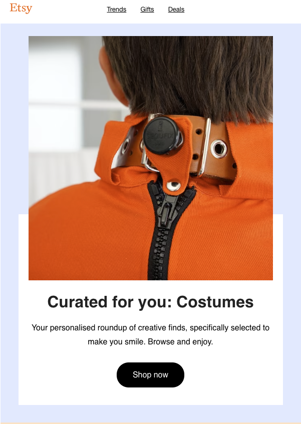 "Costumes", heh, yes Etsy, let's just call them that shall we ;-)
