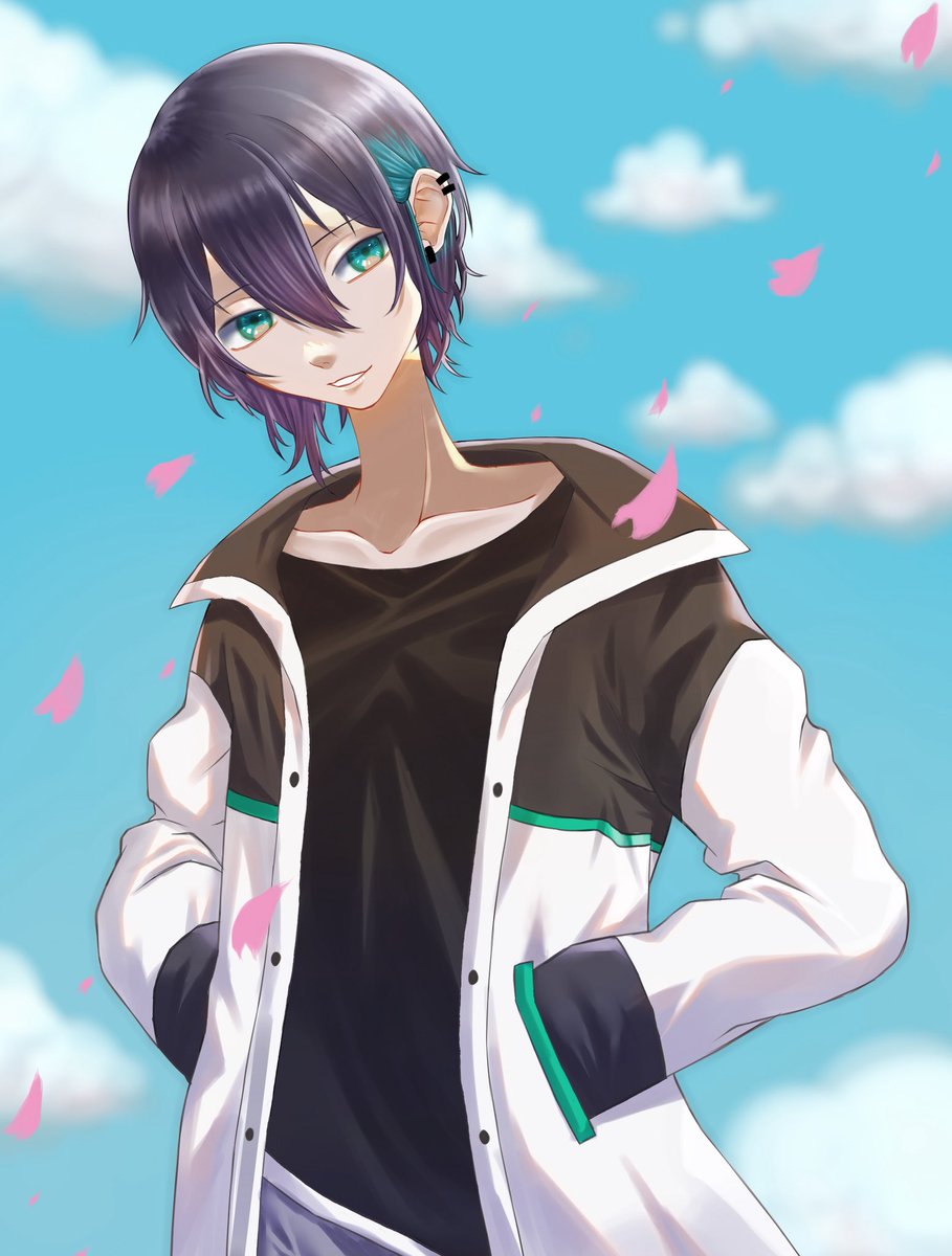 juejue_lcls's tweet image. 3年前の絵だけど今日だから再掲するね

#灰画