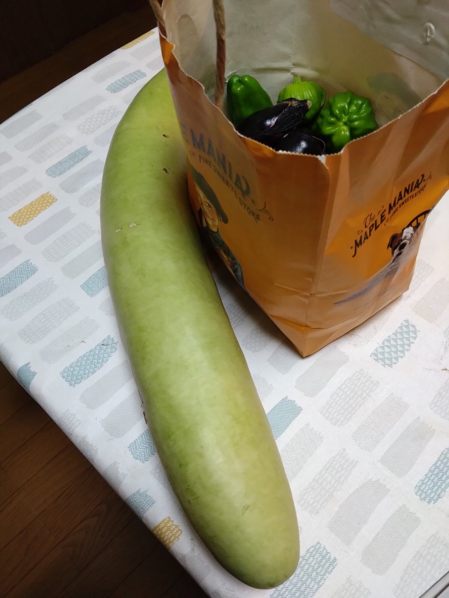 shoryu3770's tweet image. Oh!
家に着いたら
採れたて新鮮な
緑豊かが
待ってました！

一緒に仲間になって
頑張っていただいてる

エリ姉さん！

ありがとう様様！

感謝感謝！