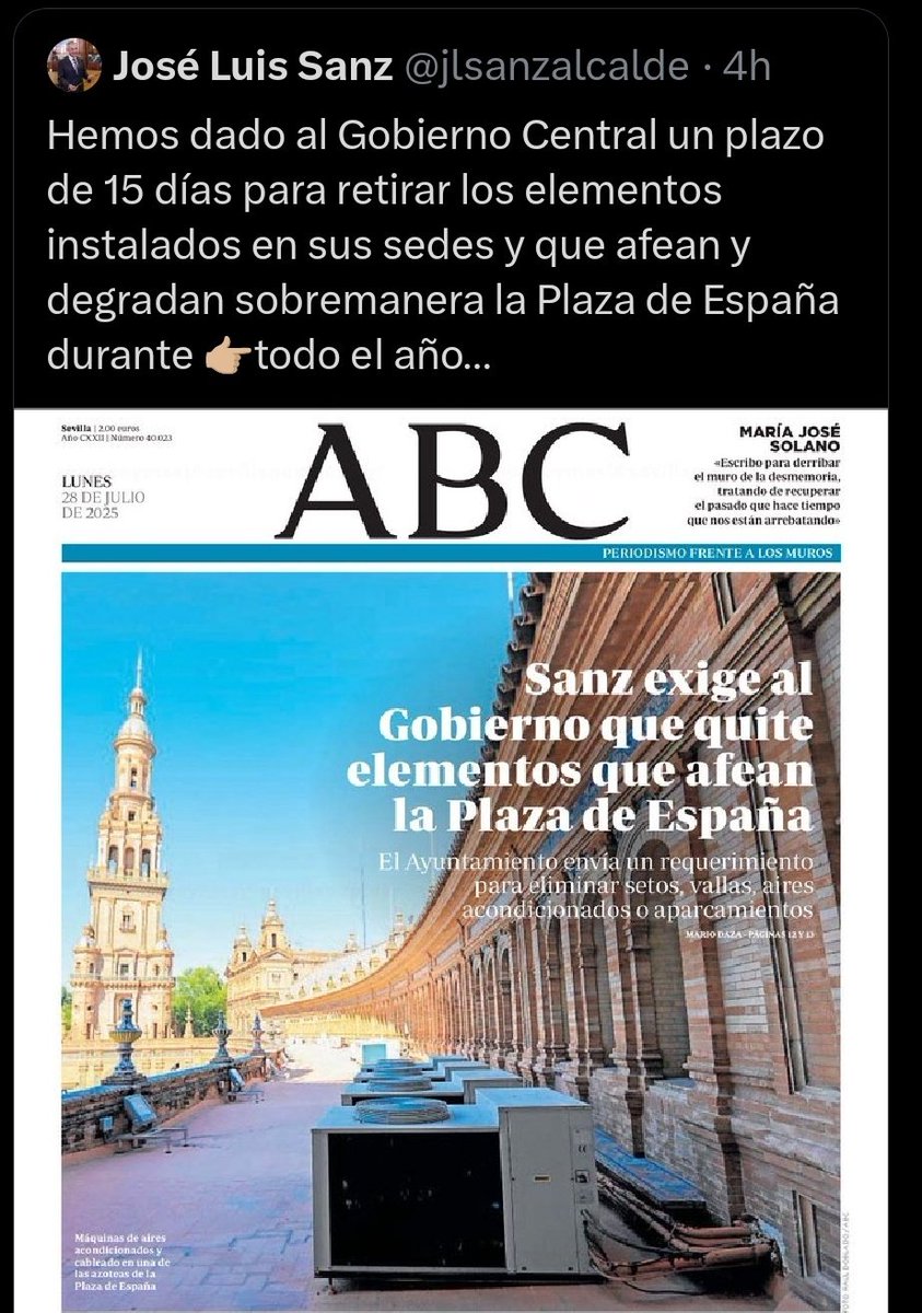 poder_civico's tweet image. Vaya broma de mal gusto.
.-Una ciudad donde campan los veladores ilegales a sus anchas.
.-Se incumple constantemente con el máximo de decibelios permitidos, con una alta tasa de contaminación acústica y lumínica.
.- Se convierte la Plaza de España en una plaza discoteca por 40…