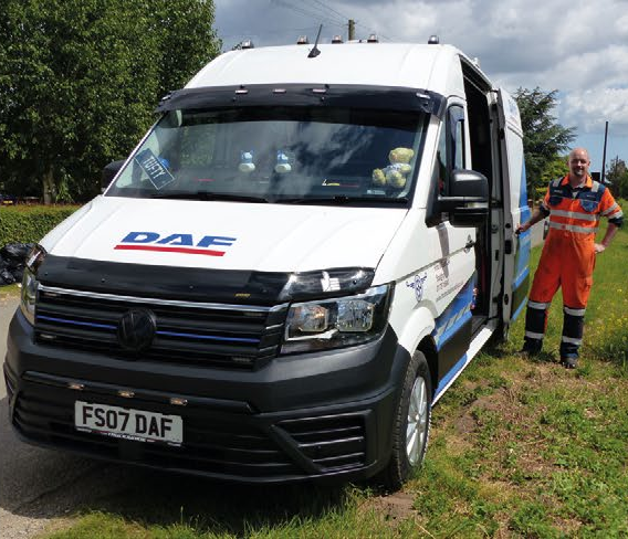 A huge shoutout to DAFaid Technician David Burton at Ford &amp; Slater whose unwavering commitment has been recognised with a personalised number plate - FS07 DAF. 👏🔧

#Excellence #DAFaid #DAFPeople #DAFTrucks