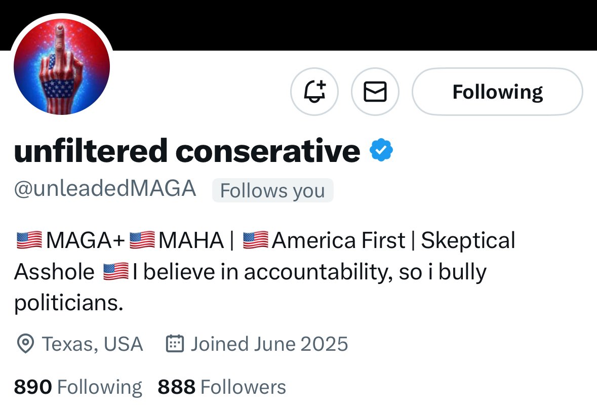 Steeler4ever (@steeler4ever79) on Twitter photo Happy Monday everyone. I hope the weekend was well.
Letโs start with a newer account. Can we can <a href="/unleadedMAGA/">unfiltered conserative</a> to 1k?
They will connect back. ๐๐๐ Happy Monday everyone. I hope the weekend was well.
Letโs start with a newer account. Can we can <a href="/unleadedMAGA/">unfiltered conserative</a> to 1k?
They will connect back. ๐๐๐