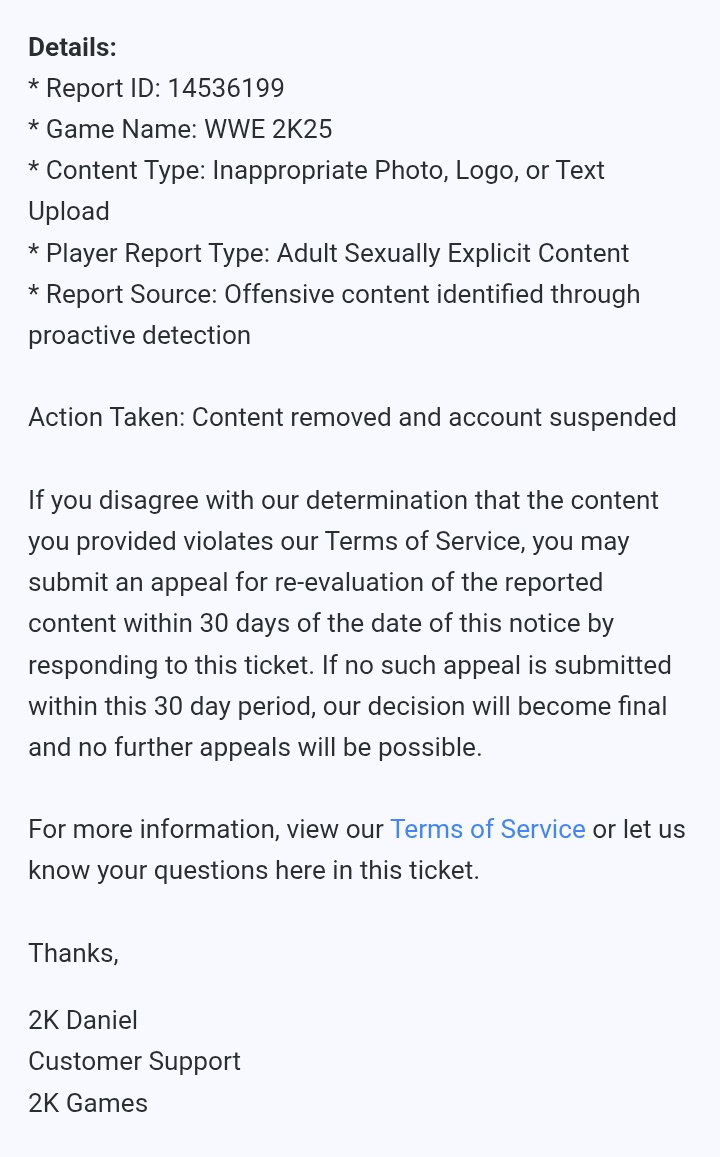 Ayo 2K why the hell would you permanently ban me when I haven't been uploading adult contact when I been uploading my caws on CC..tf man 🤨