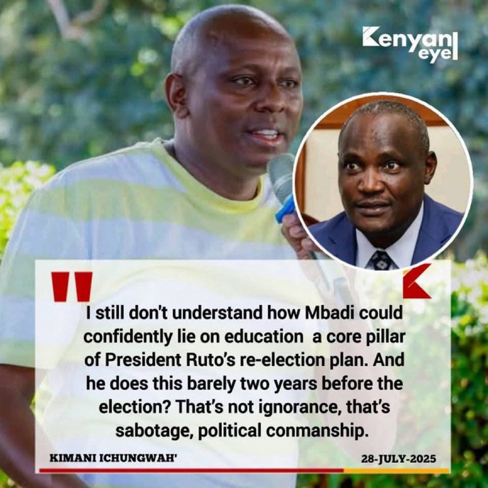 Wameanza kugombana.

The tower of Babel is coming down.

The blood of young people butchered by this regime will haunt these MFs to death.

Na Bado!

Politics  #ChanVibesKe  Pesa  Mfukoni
Pinocchio Kombamwiko
#Abunwasichronicles