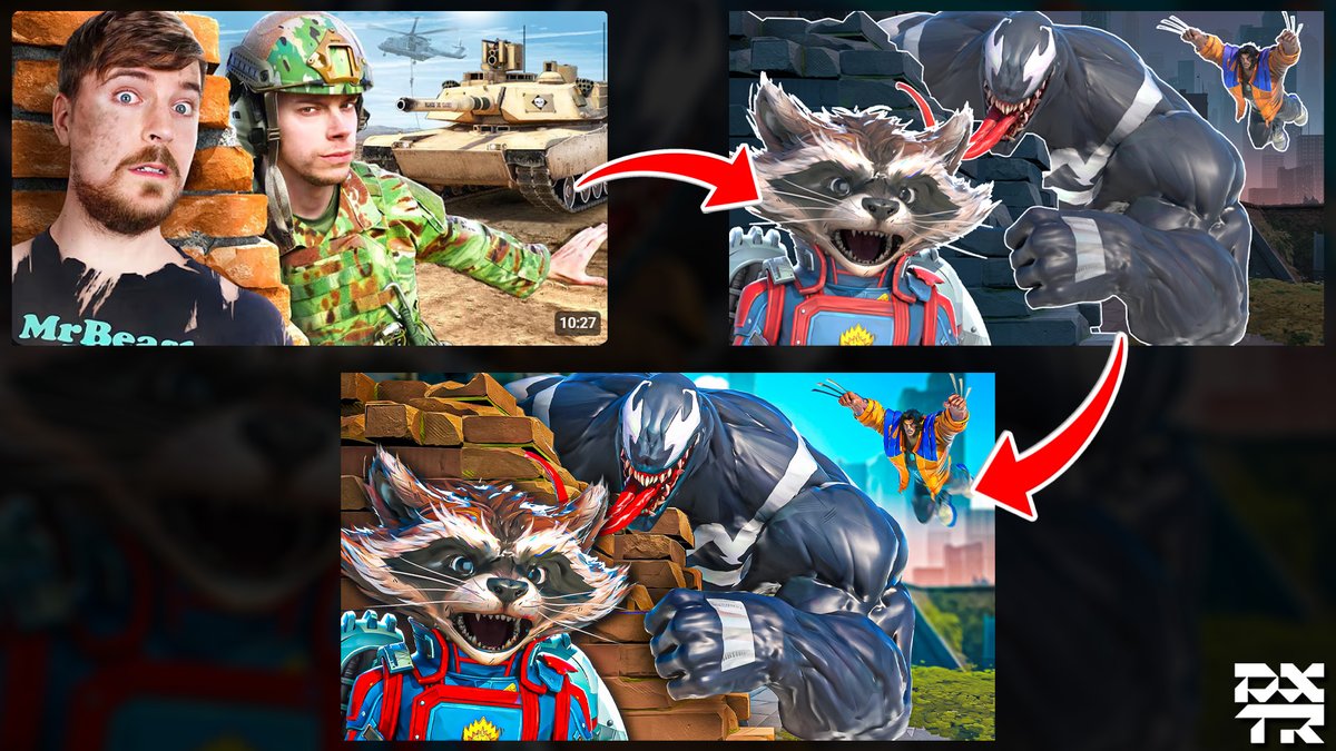 dexterhere_'s tweet image. Thumbnail breakdown for my recent work.