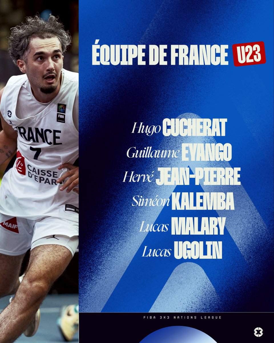 3x3ffbb's tweet image. 📣 𝐒𝐞́𝐥𝐞𝐜𝐭𝐢𝐨𝐧 𝐍𝐚𝐭𝐢𝐨𝐧𝐬 𝐋𝐞𝐚𝐠𝐮𝐞 𝟑𝐱𝟑
Du 28 au 30 juillet les Équipes de France U23 disputent les trois derniers stops de la phase de conférence, étapes qualificatives pour la Coupe du Monde U23.
🔗 cutt.ly/mrANslSu