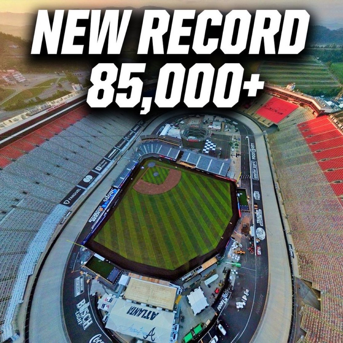 OOSSports's tweet image. JUST IN: The 2025 Speedway Classic is set to break MLB's regular season attendance record with more than 85,000 tickets sold to date.
This game will eclipse the previous paid attendance record of 84,587 set on September 12, 1954, when Cleveland Stadium hosted the New York…