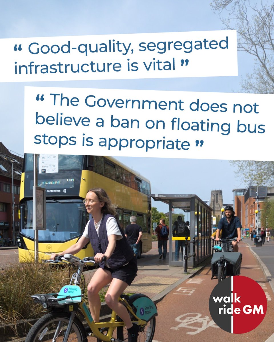 Walk Ride GM (@walkridegm) on Twitter photo NEW 🚨 The Government has confirmed to local MP <a href="/JeffSmithetc/">Jeff Smith</a> that they will continue to support high quality cycling infrastructure with floating bus stops. NEW 🚨 The Government has confirmed to local MP <a href="/JeffSmithetc/">Jeff Smith</a> that they will continue to support high quality cycling infrastructure with floating bus stops.