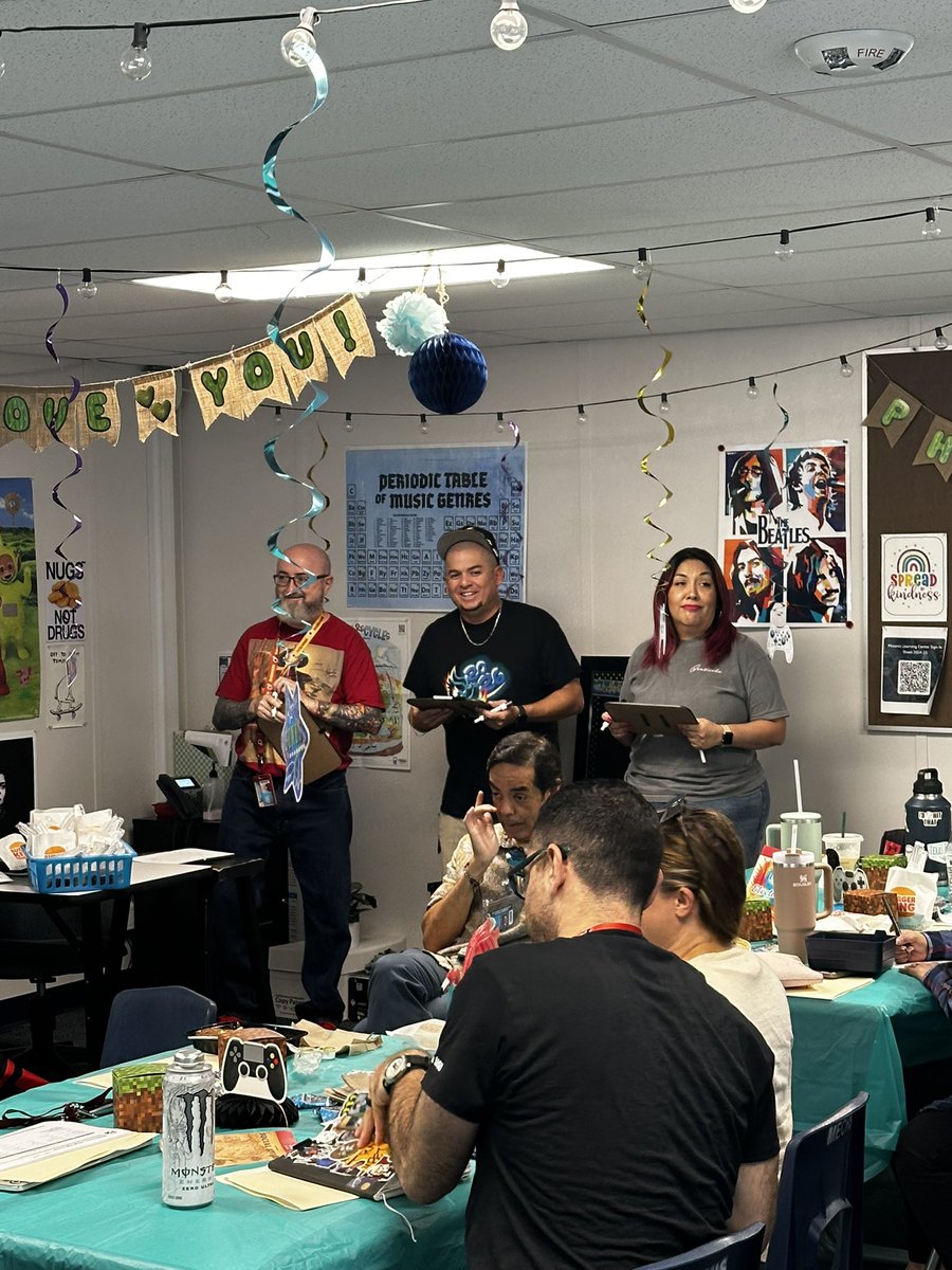 GAME ON 🎮! Our #PhoenixFamily is LEVELING UP on their first day back setting the tone for a great year! Our faculty is starting off sharing what they know about their work bestie 👯 👯‍♀️. #FirstandBest #TeamSISD #AllIn <a href="/missionechs/">Mission Early College High School</a>