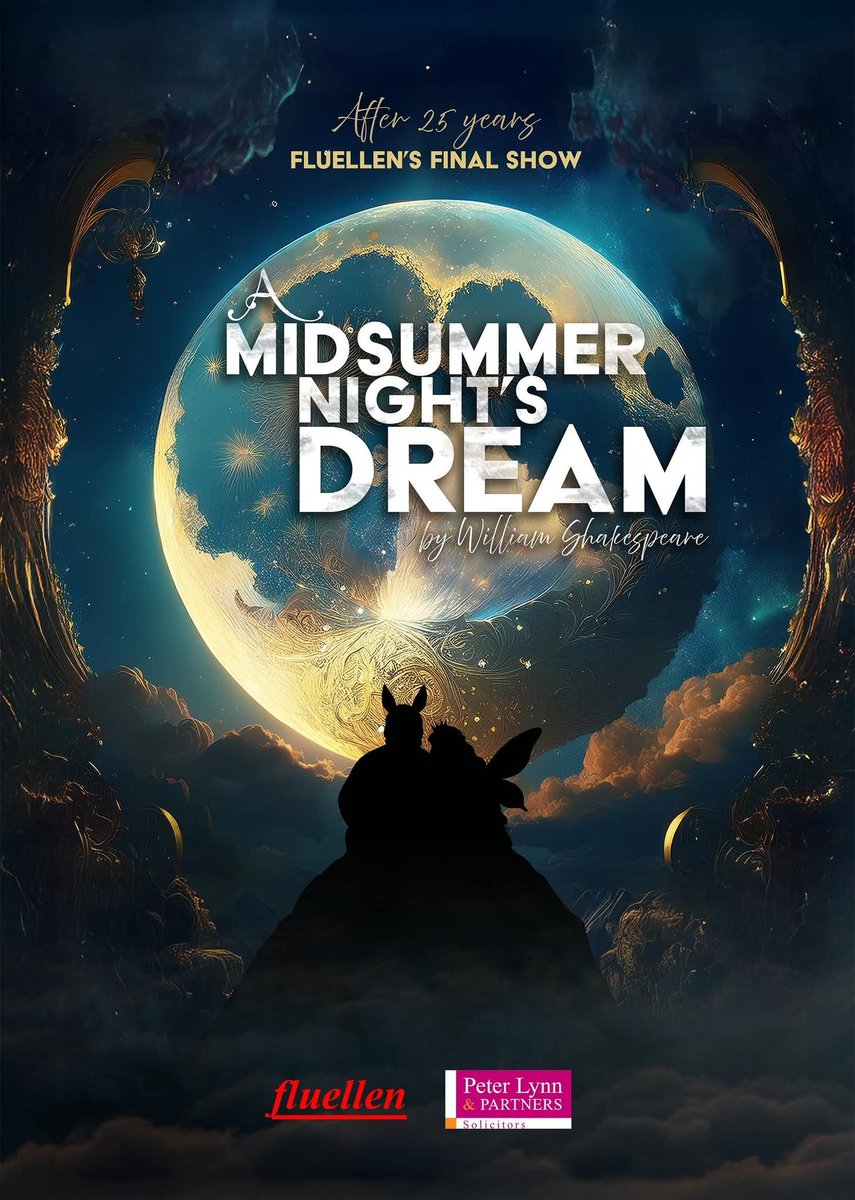 FluellenTheatre's tweet photo. Fluellen's 'A MIDSUMMER NIGHT’S DREAM' by William Shakespeare.
Tickets now available for Fluellen Theatre's 25th Anniversary &amp; Final production on 10th-12th September (matinées 11th/12th) @SwanseaGrand Arts Wing.
Book your seats now 😊
https://t.co/xHEeCYo6TD… https://t.co/t2qhLQH8kR