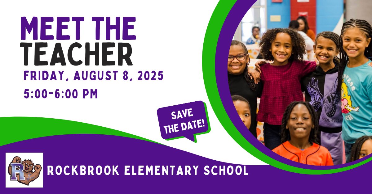 Save the date for Meet the Teacher:
Friday, August 8th, 2025
5:00 PM - 6:00 PM