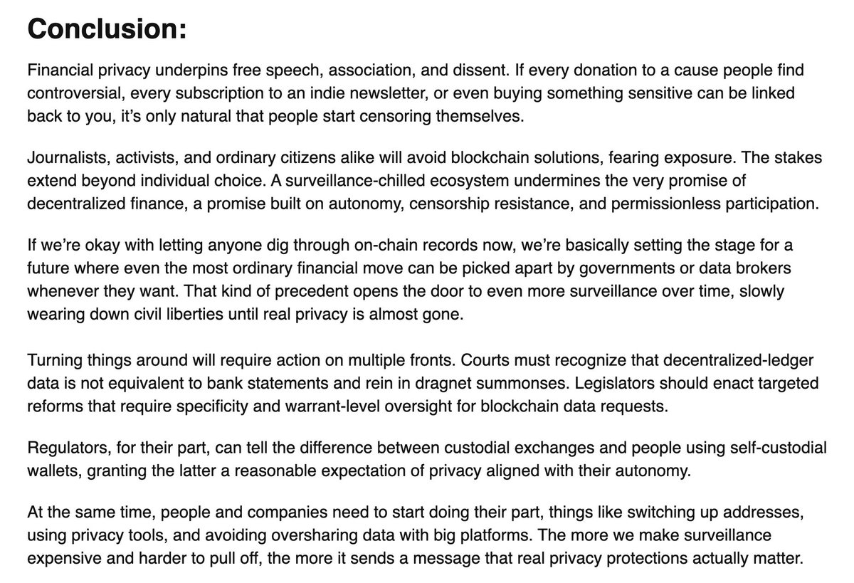 Cake Wallet (@cakewallet) on Twitter photo Our CEO <a href="/vikrantnyc/">Vik Sharɱa 🇺🇸</a> featured in <a href="/mpost_io/">Mpost Media Group</a>: "The government can access your financial data without a warrant simply because you used a third-party service"
Self-custody keeps your coins off exchanges, but true privacy requires more: Tor, Silent Payments, PayJoin, Monero, and Our CEO <a href="/vikrantnyc/">Vik Sharɱa 🇺🇸</a> featured in <a href="/mpost_io/">Mpost Media Group</a>: "The government can access your financial data without a warrant simply because you used a third-party service"
Self-custody keeps your coins off exchanges, but true privacy requires more: Tor, Silent Payments, PayJoin, Monero, and