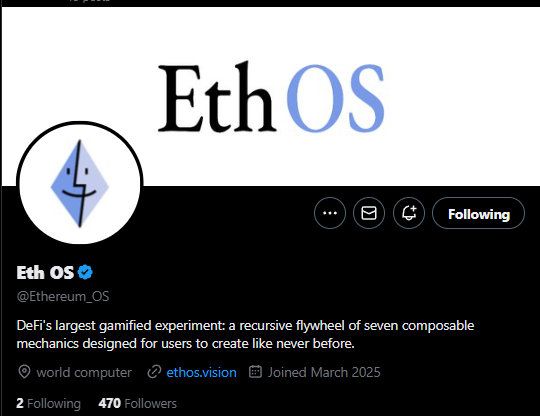 under 500 followers <a href="/Ethereum_OS/">Eth OS</a> 

AIR - DeFi's most gamified Airdrop

CA: 0xd277b8bef27af6c2dc0a8aeddd23a57637892270