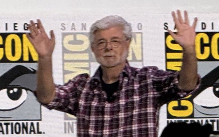 StarWarsMeg1's tweet image. Amazing to see George Lucas back in front of fans! New video out now on my channel 👀 🔥