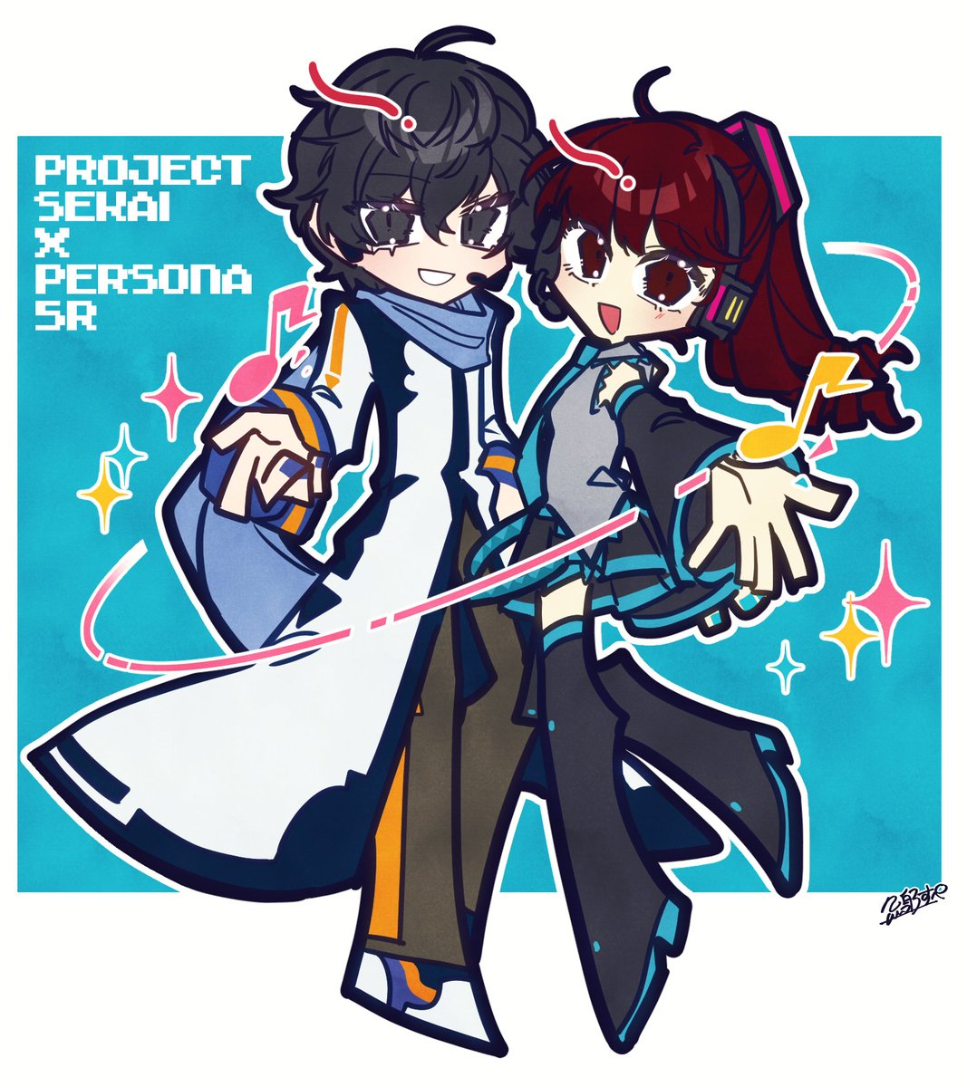 ※衣装交換
コラボおめでとうございます～！！！
☕と🎀にそれぞれ衣装着せてみました