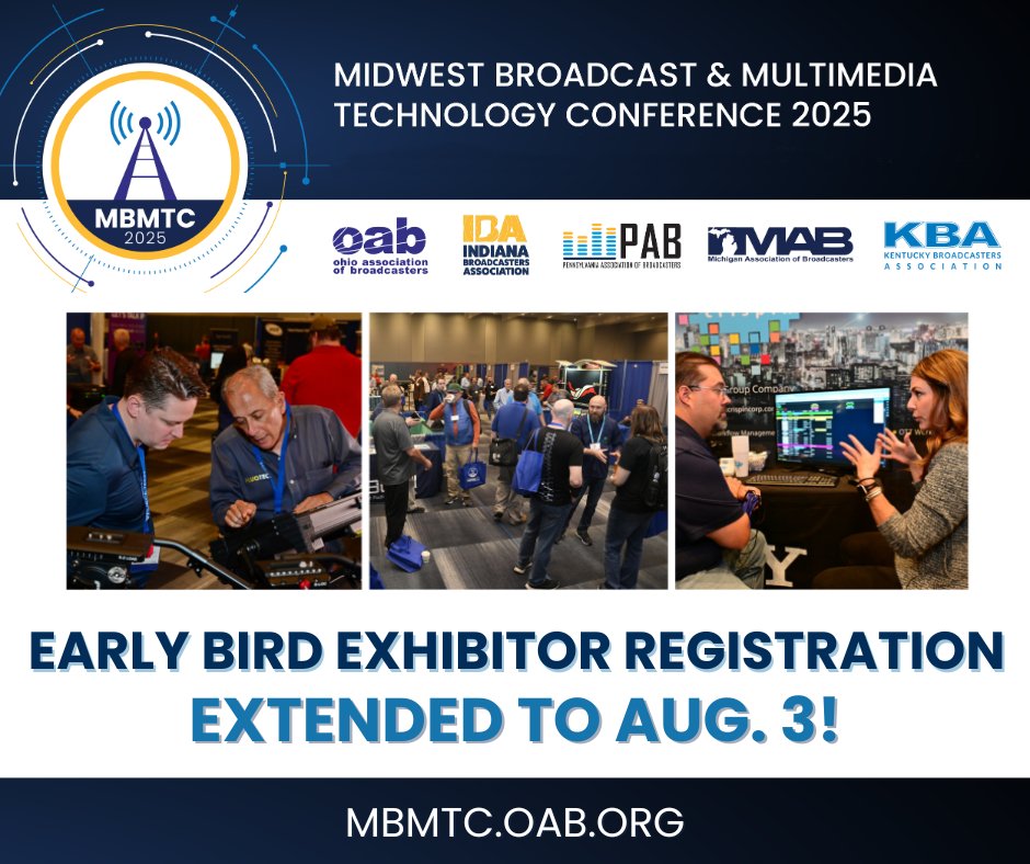 We're giving potential #MBMTC2025 exhibitors ONE LAST CHANCE to register at a discounted rate - early bird pricing has been EXTENDED one week through this Sunday, Aug. 3! Don't miss out on savings, register today at mbmtc.oab.org!