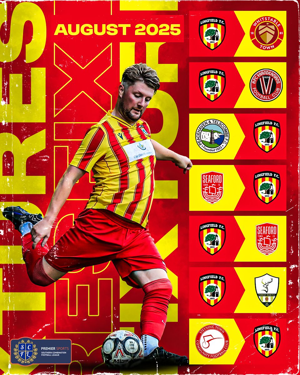 Lingfield FC ⚽️ (@lingfield_fc) on Twitter photo ⚽️⚽️ ‼️ FIXTURES ‼️⚽️⚽️
SCFL Season is approaching after pre-season done. First official game is the FA Cup Extra Preliminary Round vs <a href="/whitstabletown/">Whitstable Town Football Club</a>
PLEASE NOT HOME GAMES FOR now ARE BEING HELD AT
Steyning FC, Birchwood Ground, BN44 3RQ.
#UPTHELINGERS #SCFLPREMIER ⚽️⚽️ ‼️ FIXTURES ‼️⚽️⚽️
SCFL Season is approaching after pre-season done. First official game is the FA Cup Extra Preliminary Round vs <a href="/whitstabletown/">Whitstable Town Football Club</a>
PLEASE NOT HOME GAMES FOR now ARE BEING HELD AT
Steyning FC, Birchwood Ground, BN44 3RQ.
#UPTHELINGERS #SCFLPREMIER
