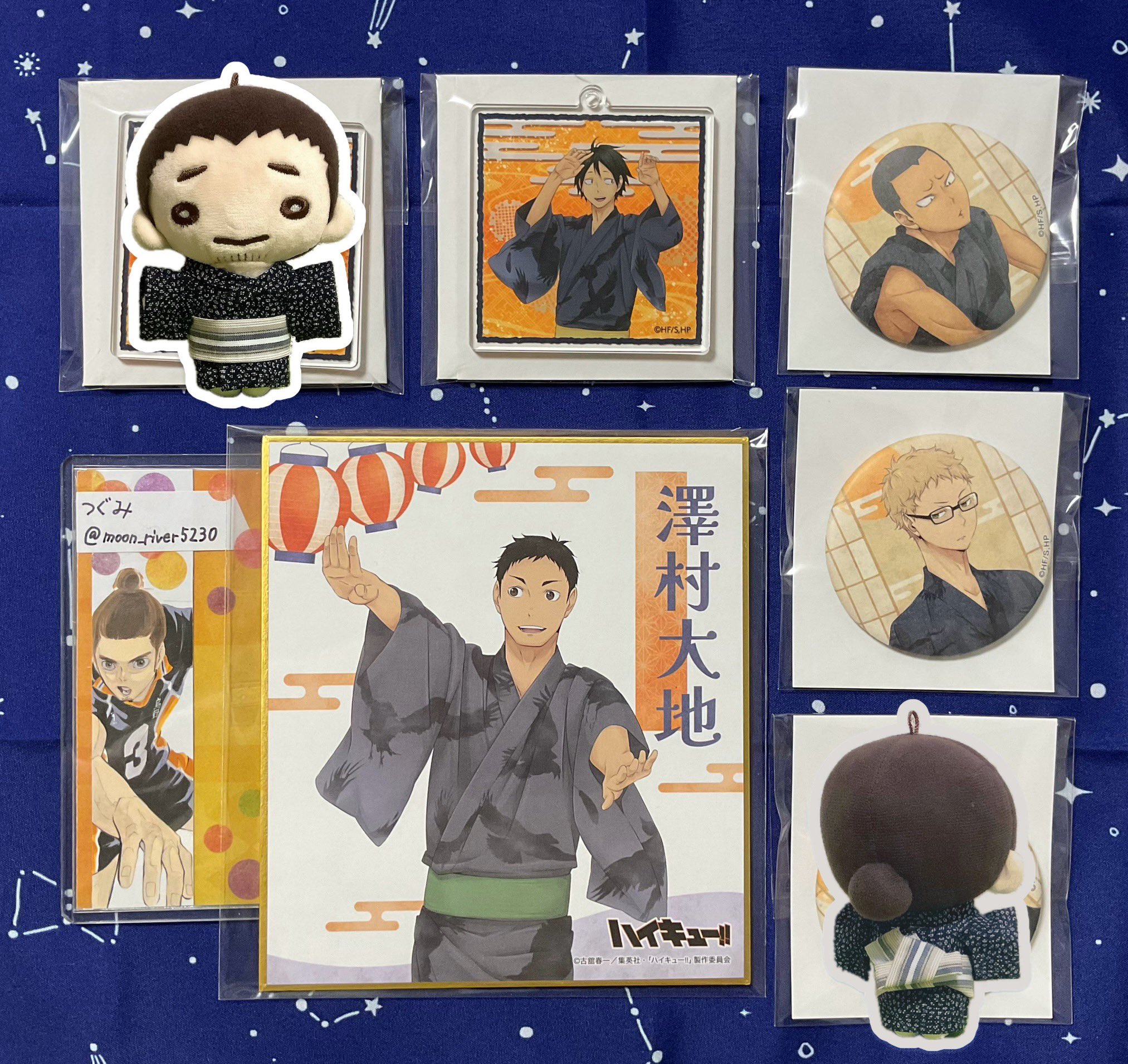 松木玖生 ミニ色紙キーホルダー EmST 鈴木セイゴ個展「新版」 千社札風アクリルキーホルダー