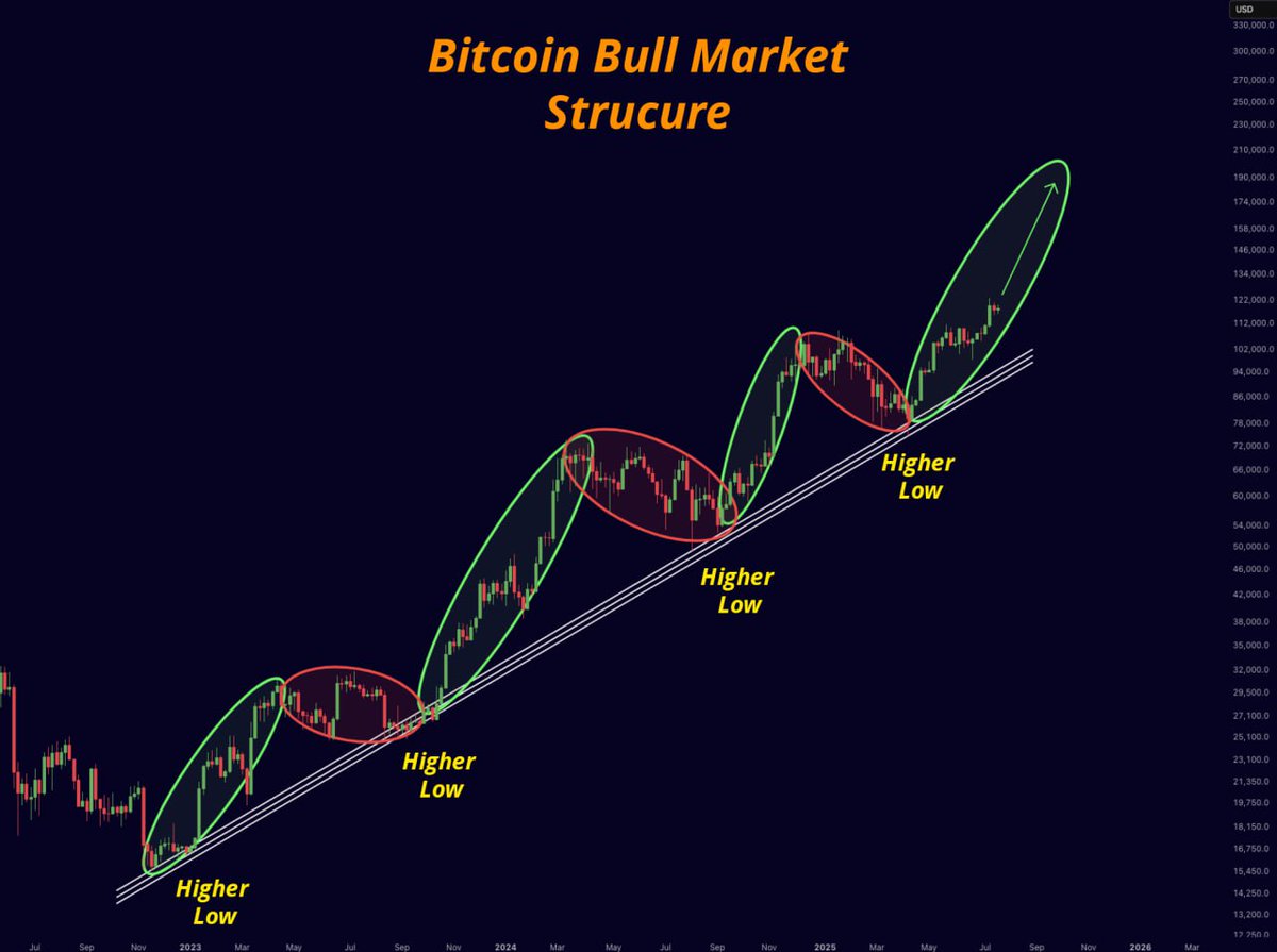 As long as Bitcoin holds this bull market structure, I remain bullish.

The trend is your friend!