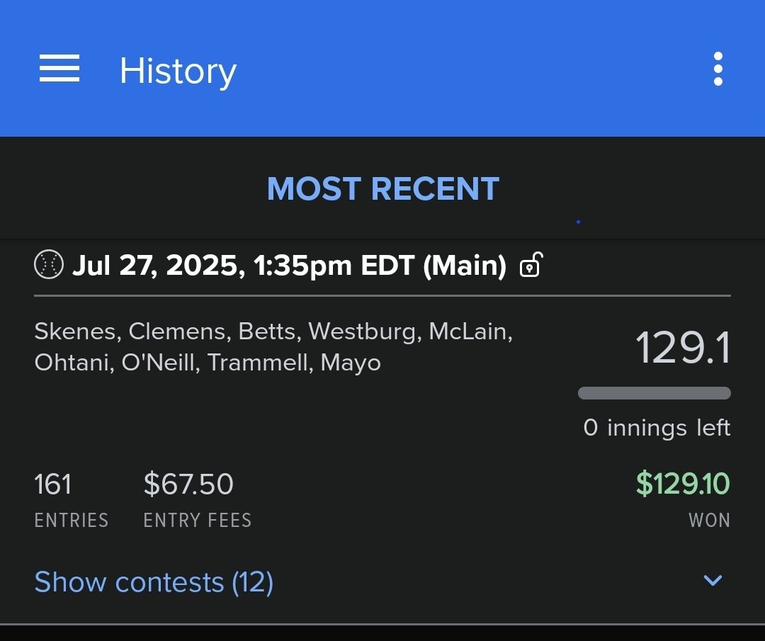 MLB_XtraInnings's tweet photo. Thanks for the lineup yesterday @freedraftking https://t.co/7xoJgtAyNv