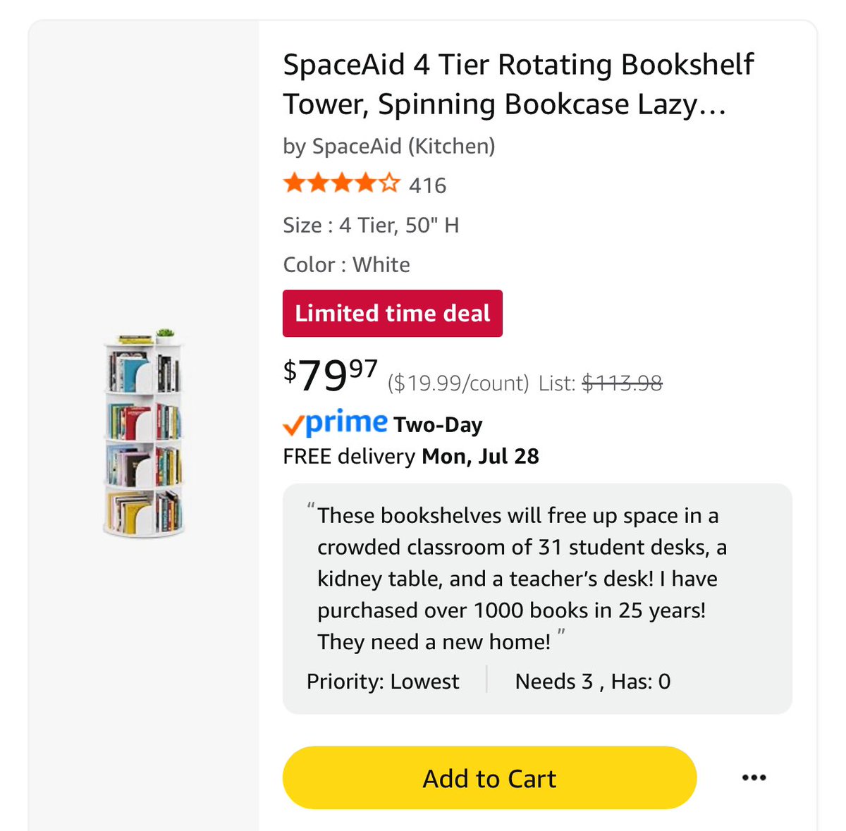 SanLrcon's tweet image. #MeaningfulMonday is a great way to show your support for teachers! Any purchase from our lists will mean so much to us and our students! #ClearTheLists2025 #clearthelist #SupportTeachers #Teachersof𝕏 amazon.com/hz/wishlist/ls…