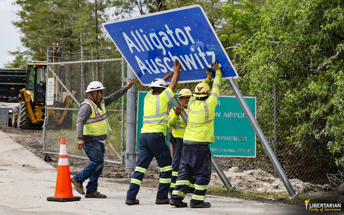 “Alligator Alcatraz” is evil.
It is a mockery of justice, a perversion of American values, and an act of state-sponsored inhumanity.

Captives have described torturous conditions there:
 • Maggot-infested food
 • 24/7 sleep deprivation
 • No access to clean water or showers