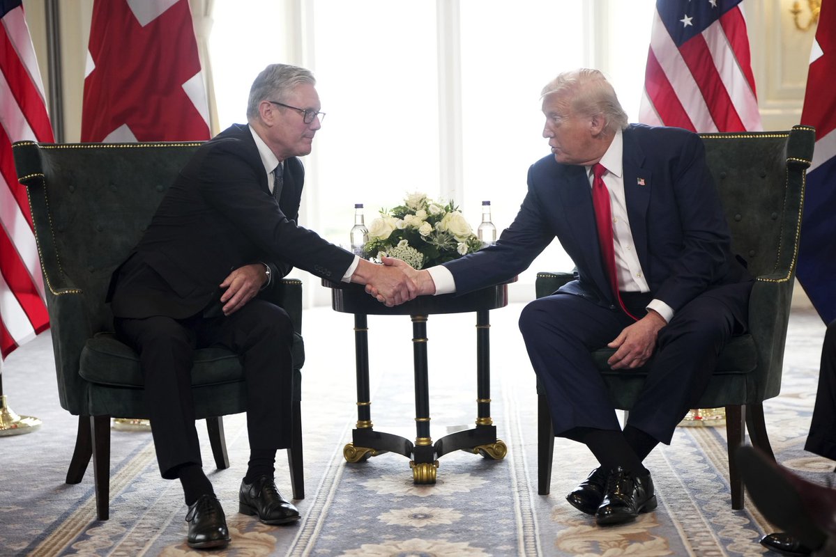 U.S. Ambassador to the UK (@usambuk) on Twitter photo Honored to join <a href="/POTUS/">President Donald J. Trump</a> Trump and Prime Minister <a href="/Keir_Starmer/">Keir Starmer</a> at their meeting today. The two leaders addressed a wide range of subjects - the situation in Gaza, illegal immigration, energy security, making further progress on the U.S.–UK trade deal, and of course President Honored to join <a href="/POTUS/">President Donald J. Trump</a> Trump and Prime Minister <a href="/Keir_Starmer/">Keir Starmer</a> at their meeting today. The two leaders addressed a wide range of subjects - the situation in Gaza, illegal immigration, energy security, making further progress on the U.S.–UK trade deal, and of course President
