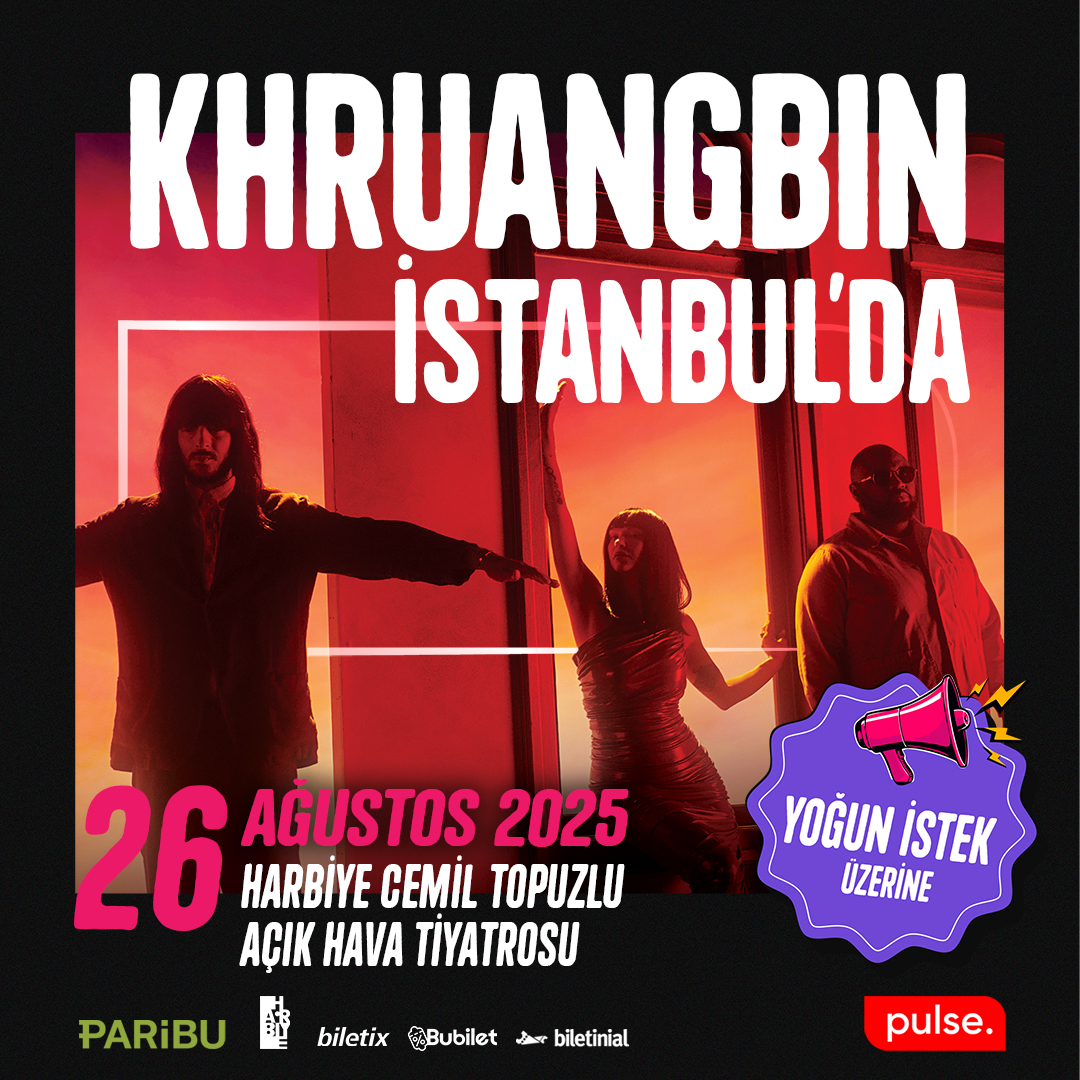 Khruangbin ile buluşmaya sayılı günler kaldı. ⏳
Modern saykedelik müziğin başarılı üçlüsü, 26 Ağustos’ta Harbiye Cemil Topuzlu Açık Hava Tiyatrosu’nda! 🎟️ Biletler: bit.ly/3IR0RlD