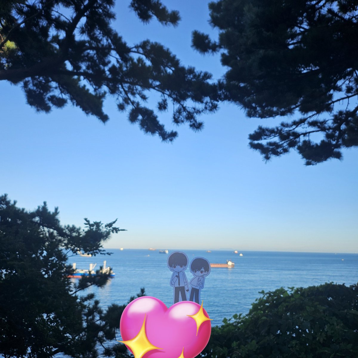 ooe_muing's tweet image. 섬은아니지만 바다에...