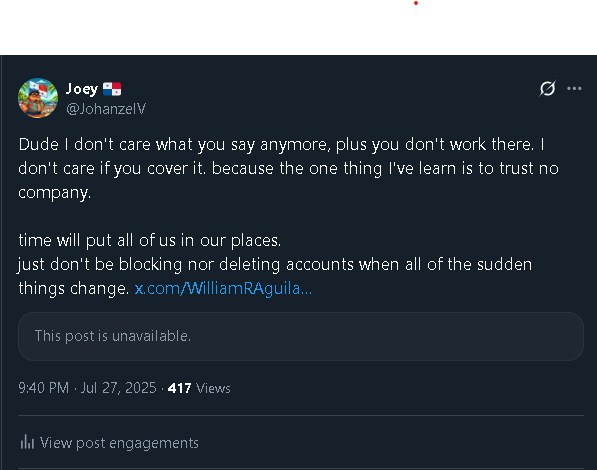 JohanzelV's tweet image. He did exactly what i warned him in not doing