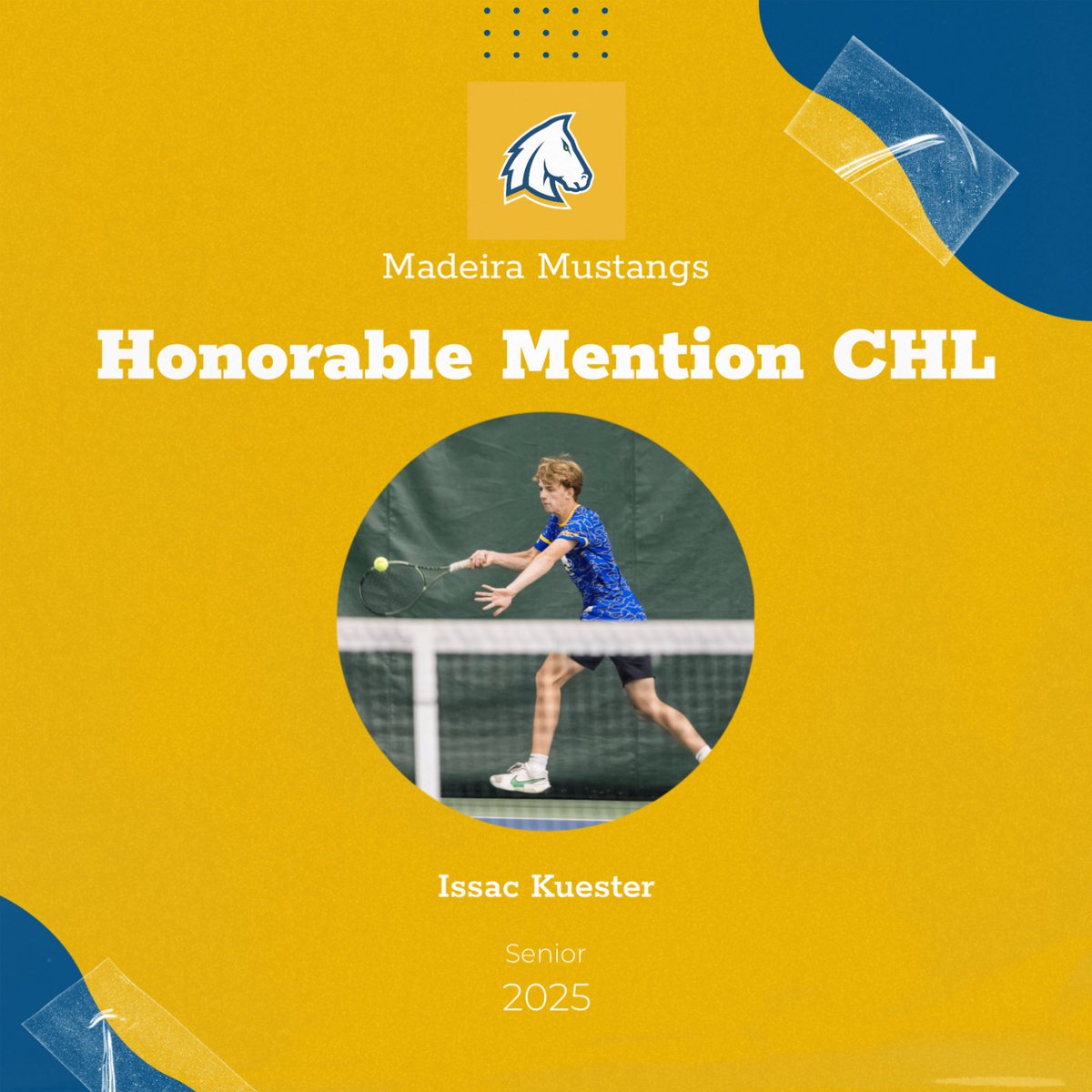 Madeira Ath Dept. (@madeiraath) on Twitter photo CHL Honors 
Issac Kuester - Honorable Mention CHL Honors 
Issac Kuester - Honorable Mention