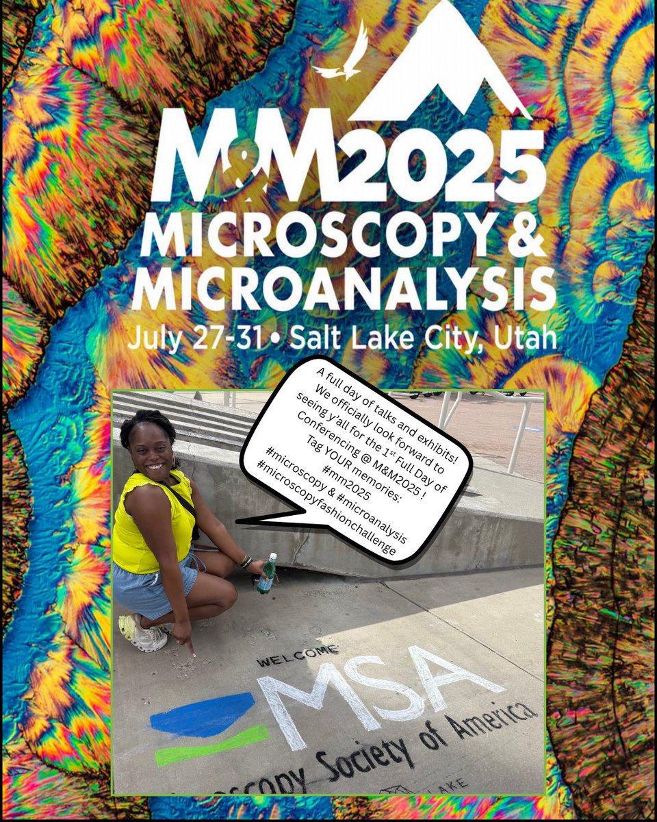 Treva B., Ph.D. (@beadingbytrevab) on Twitter photo Looking forward to welcoming everyone at #MM2025 ! Make sure to post and tag your photos, smiles, & of course your creative microscopy focused fashions for our annual #microscopyfashionchallenge!
•
#microscopist
#microscopy
#myscientistlookslikem
•
<a href="/MicroscopySoc/">Microscopy Society</a> Looking forward to welcoming everyone at #MM2025 ! Make sure to post and tag your photos, smiles, & of course your creative microscopy focused fashions for our annual #microscopyfashionchallenge!
•
#microscopist
#microscopy
#myscientistlookslikem
•
<a href="/MicroscopySoc/">Microscopy Society</a>