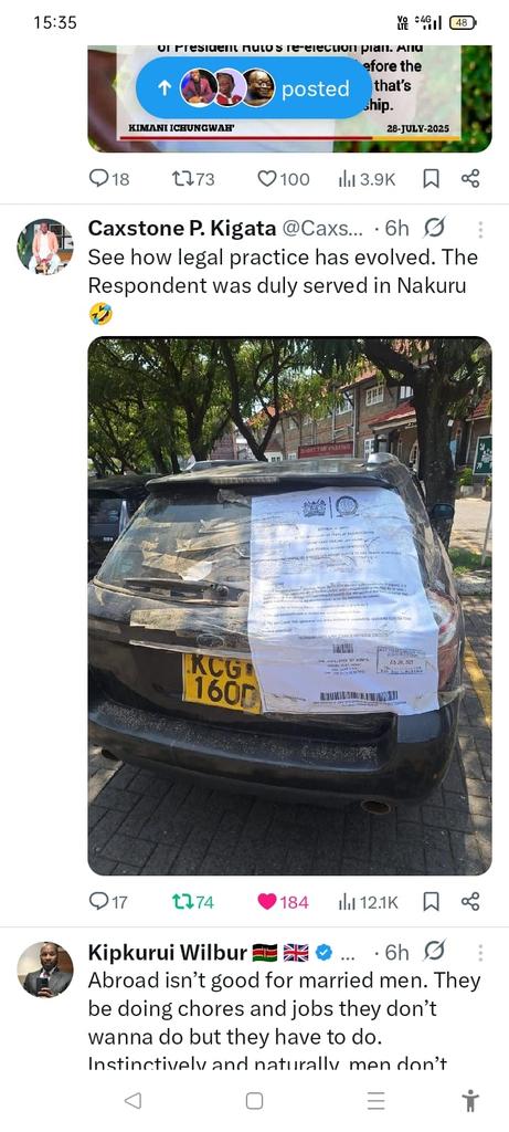 MutemiWaKiama's tweet image. &quot;You&apos;ve been served&quot; 😜😜
