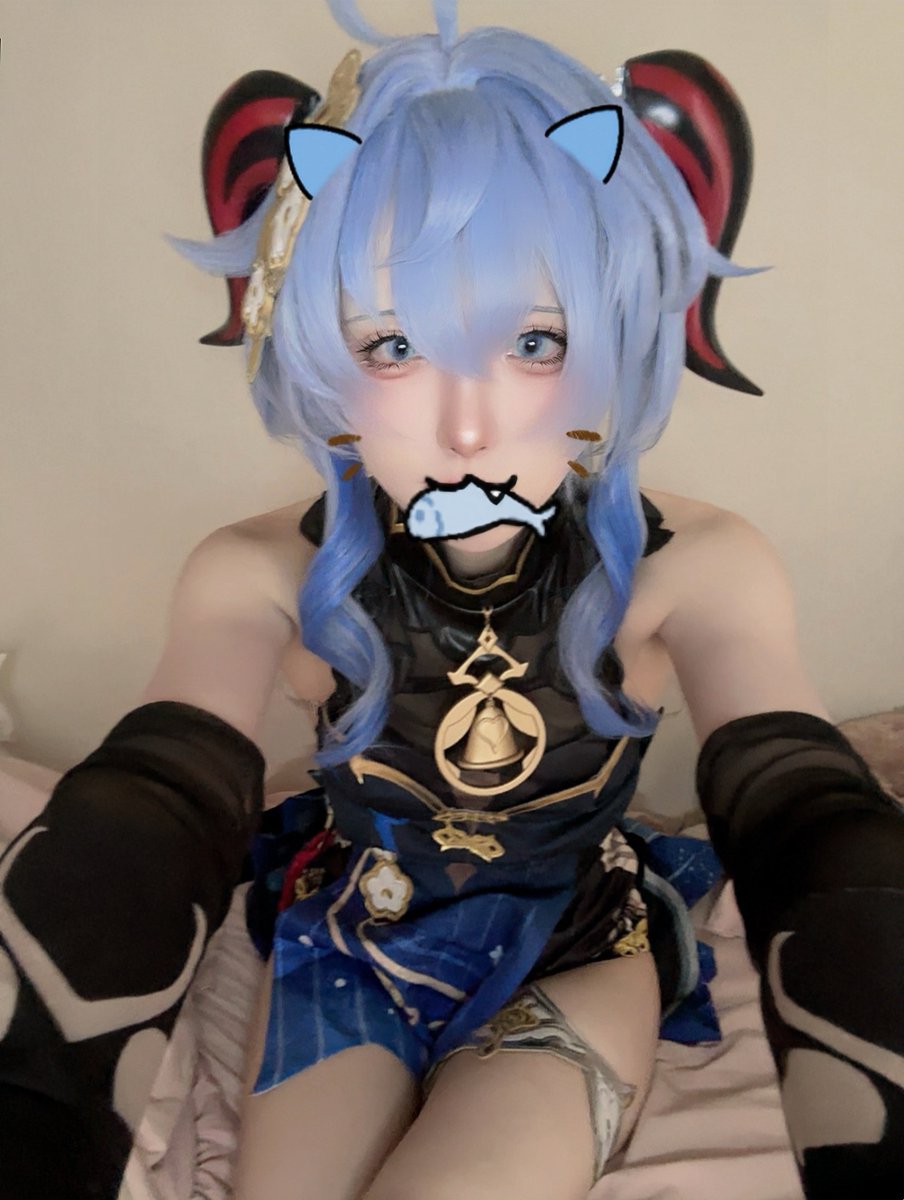 s2_itkm's tweet image. お魚くわえた甘雨ちゃん