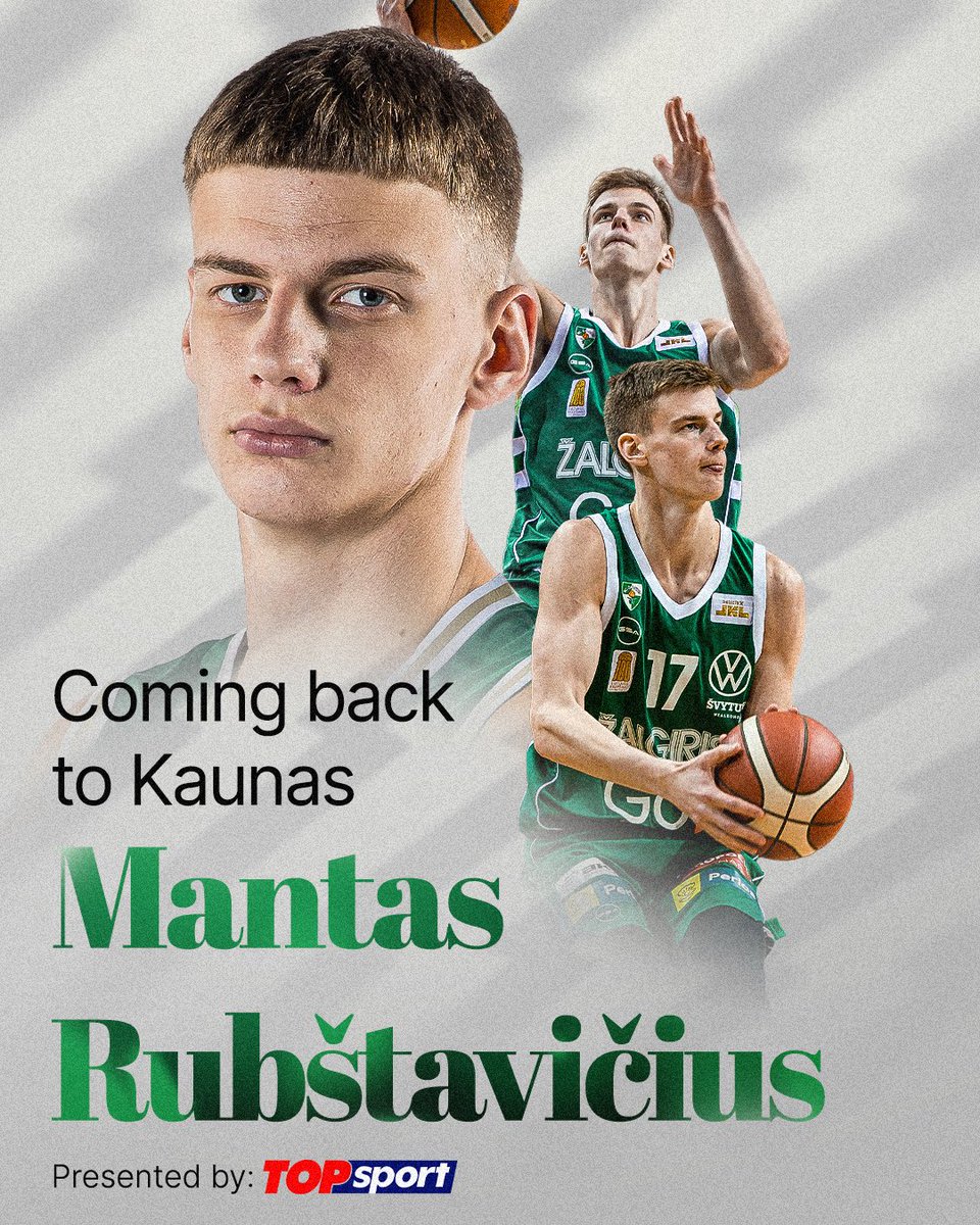 bczalgiris's tweet image. A new chapter begins for Mantas Rubstavicius as he returns to the Zalgiris first team. Welcome back! ๐