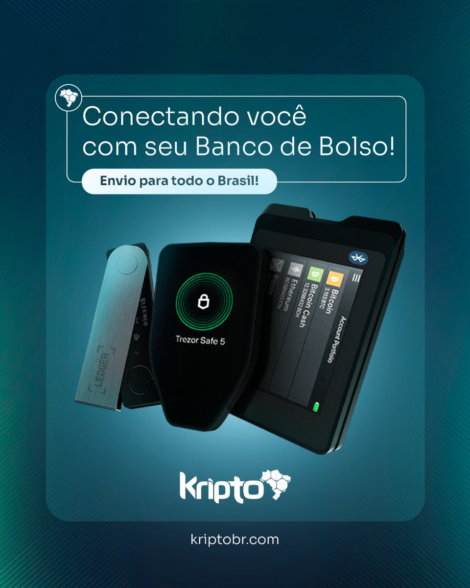 Na KriptoBR, você encontra os melhores hardwares wallets do mercado — com  garantia nacional, suporte técnico em português e envios direto de São  Paulo com entrega a jato a partir de 1