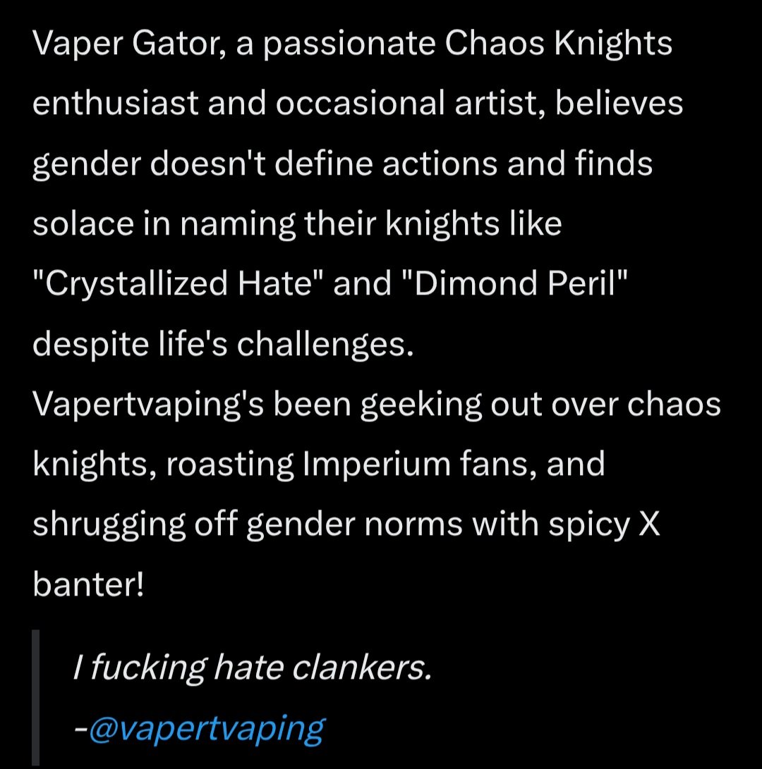 vapertvaping's tweet image. Wire back is speaking facts