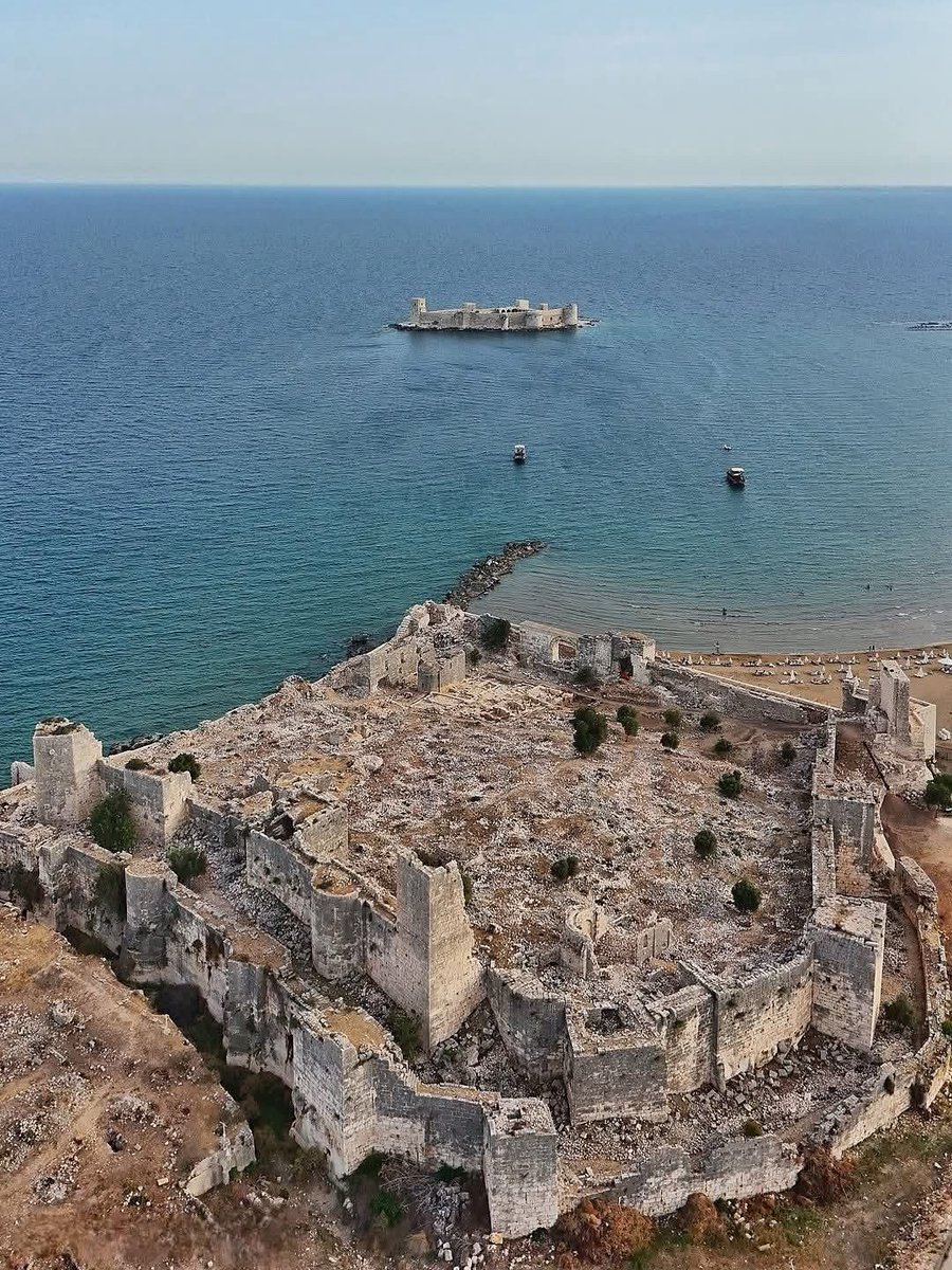 Kuşbakışı Korykos Kalesi ve Kızkalesi 🏰 #Mersin