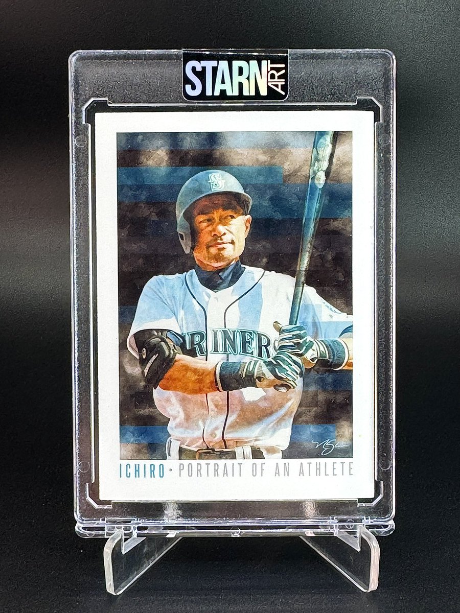 nickstarnart's tweet image. “Baseball is not just a sport. It is a teacher, a friend, a lifelong pursuit.”
— Ichiro (2025 Hall of Fame speech)
This card isn’t just a tribute, it’s a thank-you to the player who turned every at-bat into art.
#Ichiro #BaseballLegend #cardart