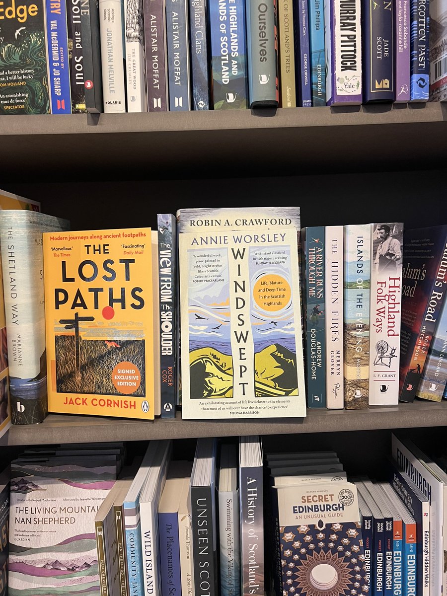 mark_lj's tweet image. 260 mikes south of home and lovely to see @RedRiverCroft wonderful “windswept” in @PortyBooks where apparently it’s selling well. Portobello - you have great taste