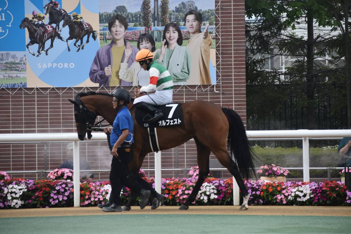 yusukeforever26's tweet image. 昨日はオルフェストが札幌競馬場で
走ってくれたので応援に行きました🐴
オルフェストももう5歳、引退も遠く
ないと思うので顔見れてうれしかった
です😊。7着でしたがここまでいつも
元気に走ってくれて感謝です🙏