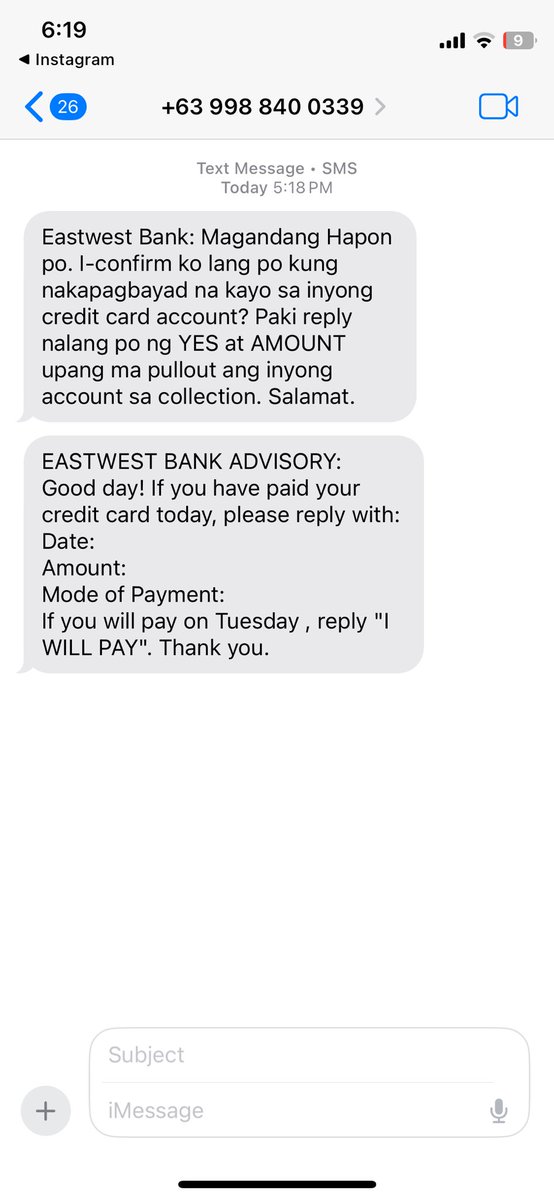 grzalms's tweet photo. @eastwestbanker my card is expiring soon so I know why im getting these texts. Im BOMBARDED everyday with texts ans calls and ive deleted and block so many mobile numbers! This is too much. https://t.co/afk5ztEJqv