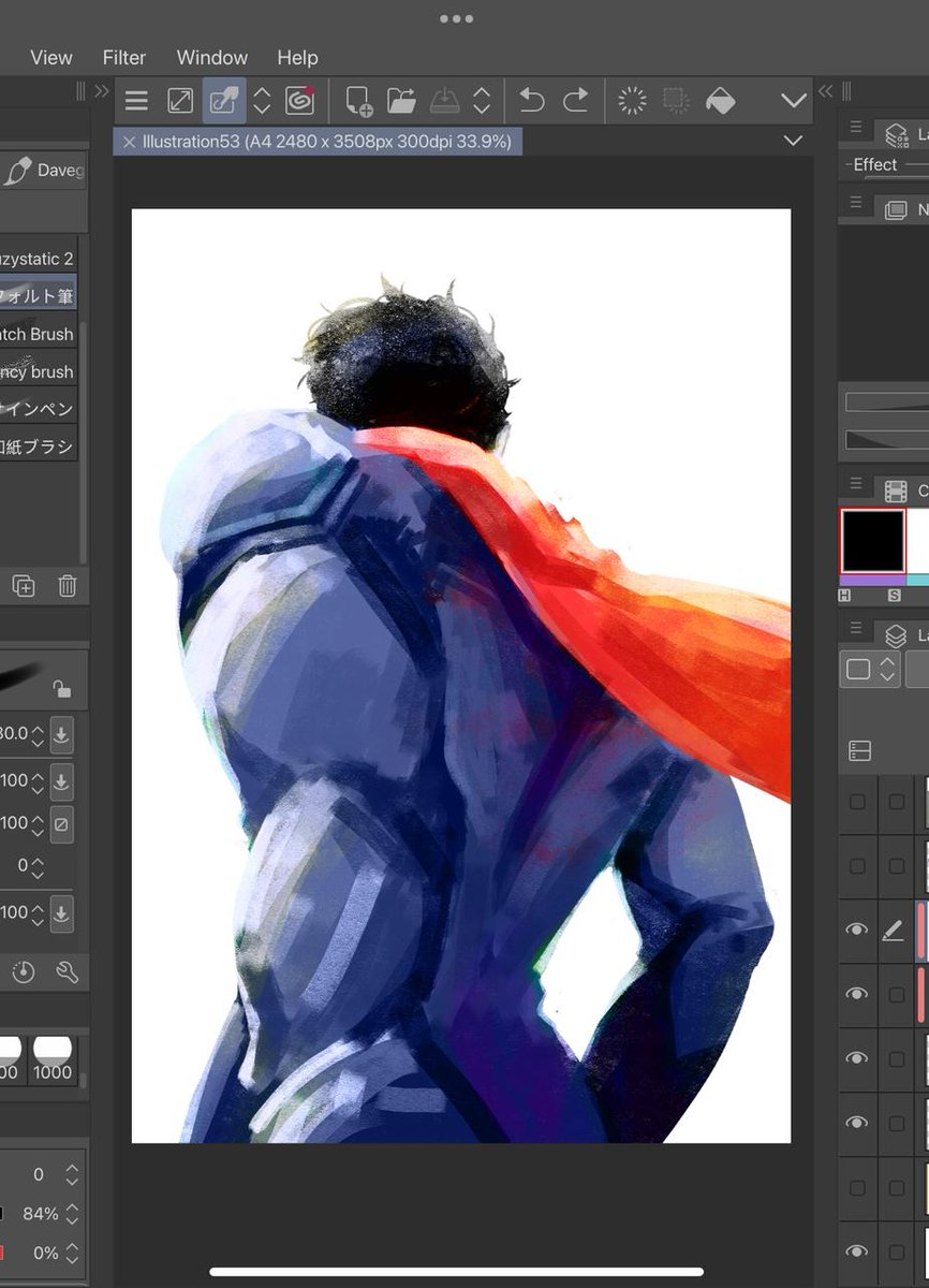 miisuboru's tweet image. wip #superman