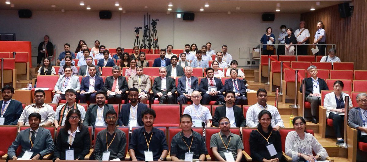 Glimpses of event showcasing research work by Indian researchers in Japan visiting under LOTUS program of JST. Ambassador <a href="/AmbSibiGeorge/">Amb Sibi George, Secretary (West), Bharat- India</a> addressed with video message, Prof. HASHIMOTO Kazuhito, President JST also addressed participants. Indian scientists doing research in Japan